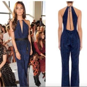 Diane von Furstenberg Ireland Jumpsuit, Grain, Silk - Size 8
